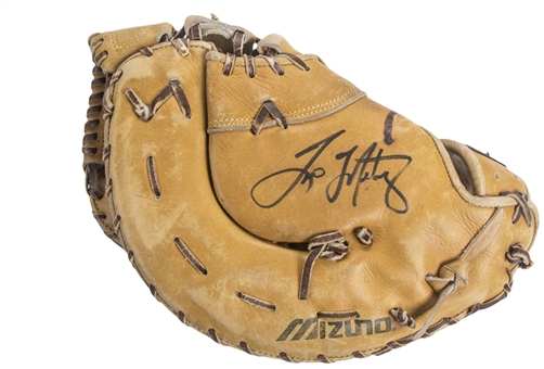 1994 Tino Martinez Game Used & Signed Mizuno MWV-301P Fielders Glove (PSA/DNA & Beckett) 